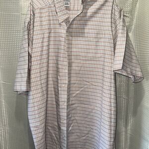 Men’s tall L.L. Bean button up short sleeve shirt size 17 1/2